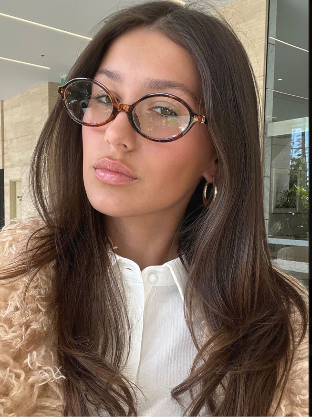 Tortoiseshell Oval Women's Bluelight glasses